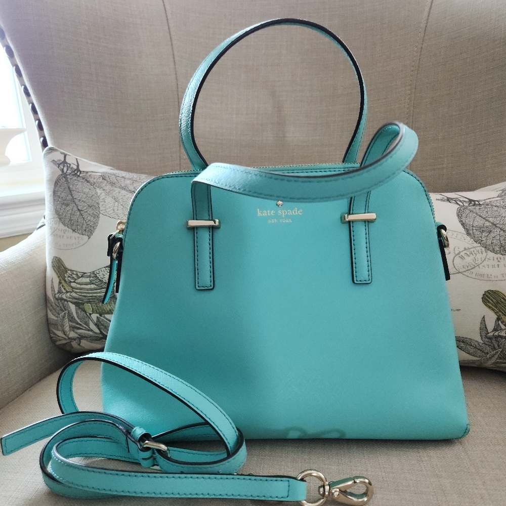 NWOT Kate Spade Mint Cedar Street Maise Leather Satchel